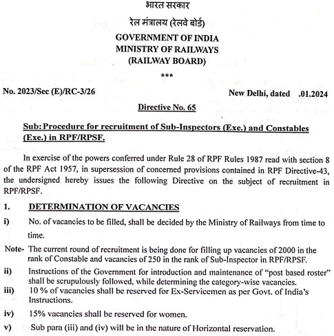 RPF Recruitment 2024