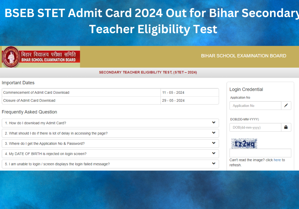 BSEB STET Admit Card 2024 Out 