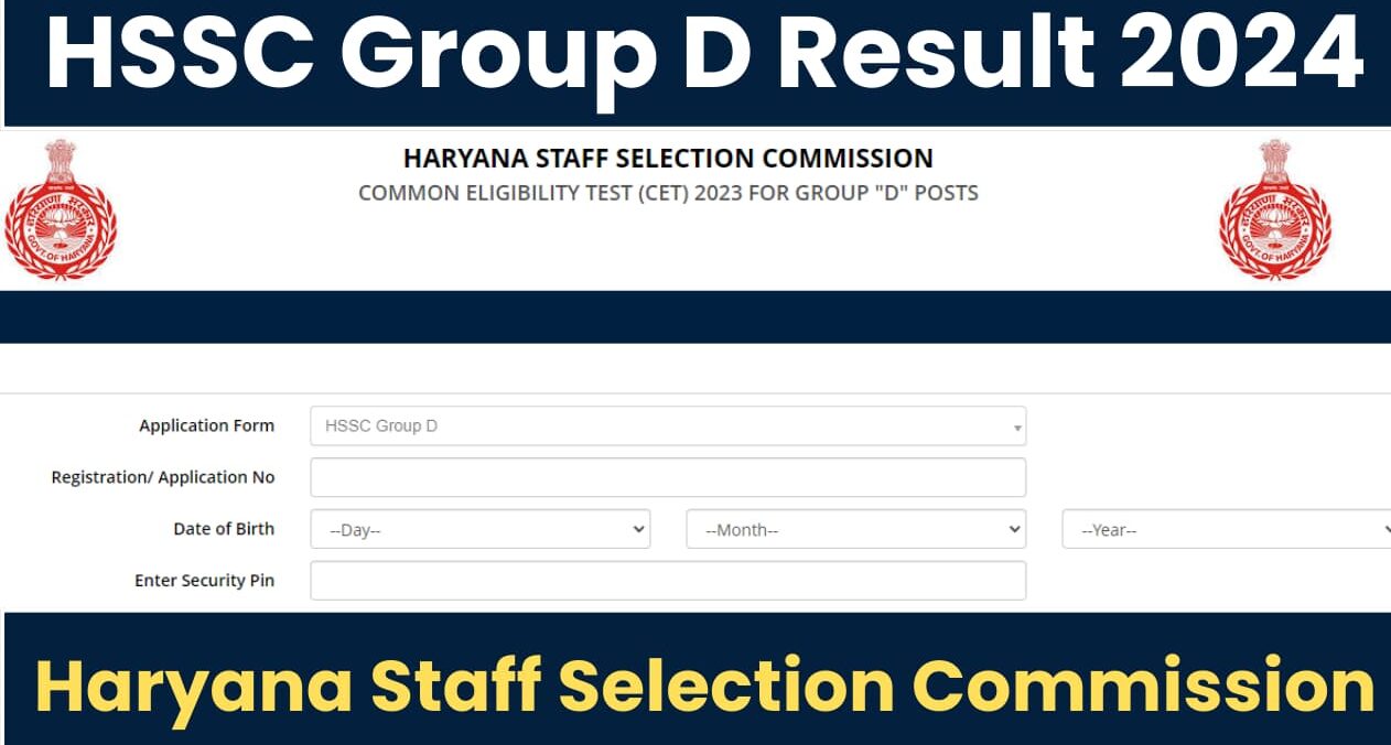 HSSC CET Group D Result 2024 Revised: Score Card, Merit List PDF Download