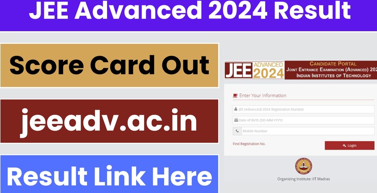 JEE Advanced 2024 Result Out