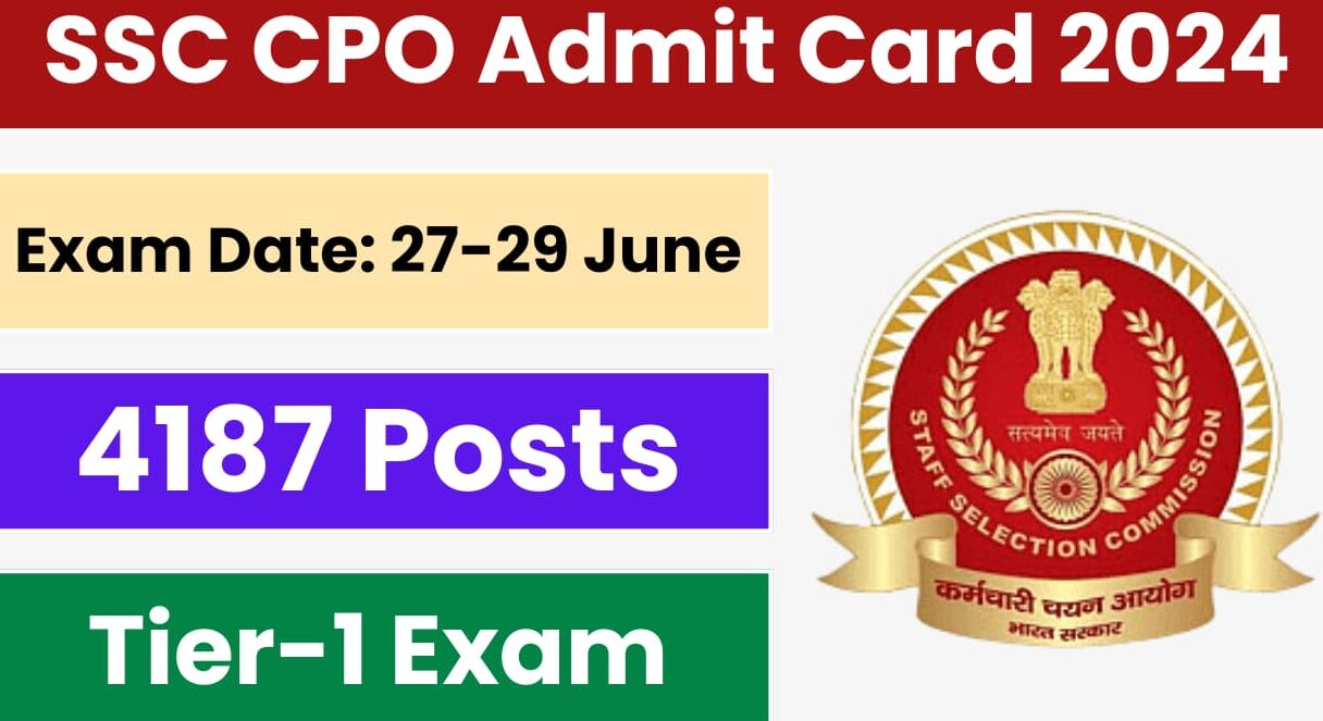 SSC CPO Admit Card 2024