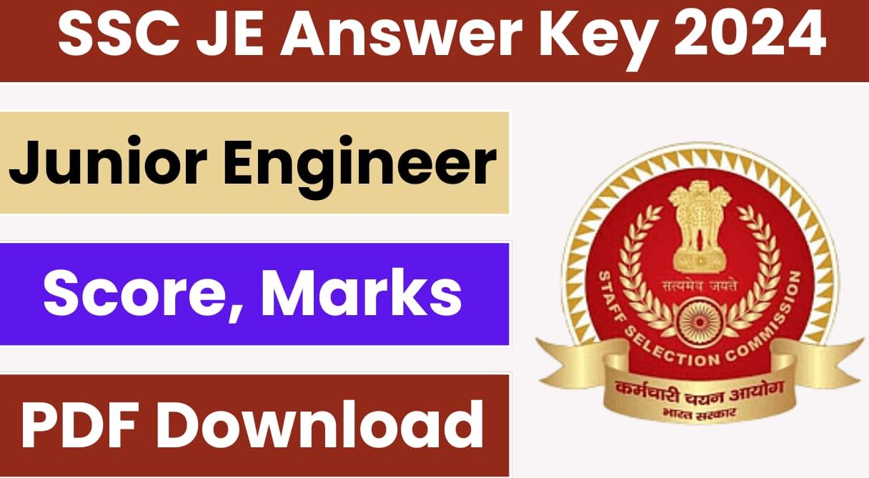 SSC JE Answer Key 2024 Date Link