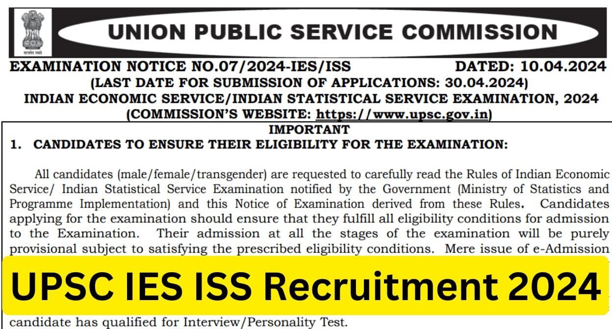 UPSC IES ISS Admit Card 2024 Out