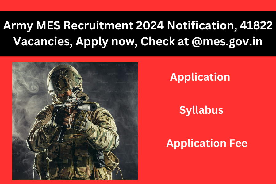 Army MES Recruitment 2024 Notification