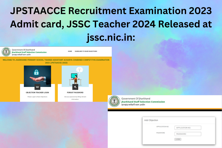 JPSTAACCE Recruitment Examination 2023 Admit card