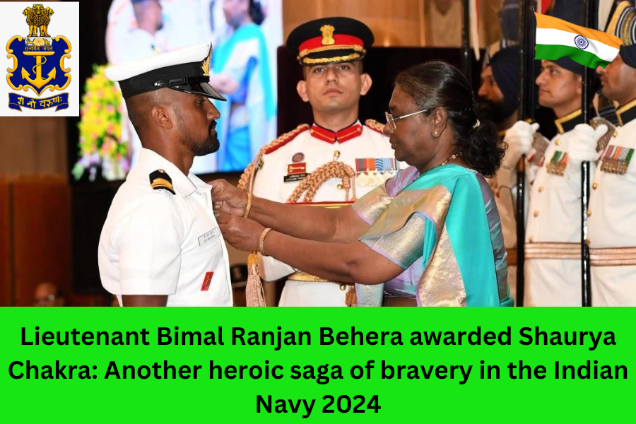 Lieutenant Bimal Ranjan Behera awarded Shaurya Chakra