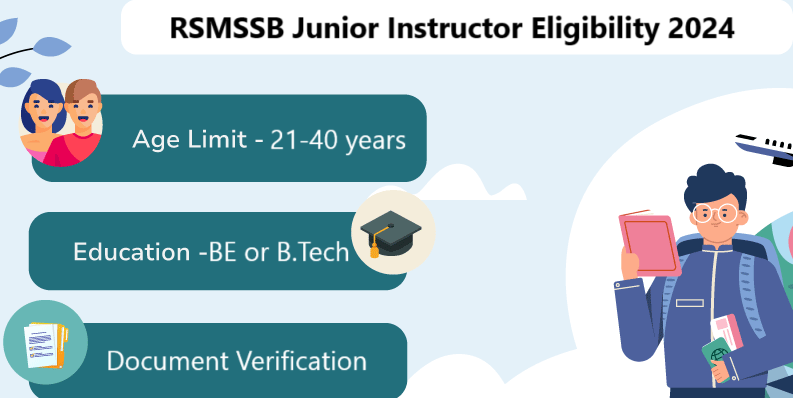 RSMSSB Junior Instructor Eligibility 2024