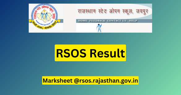 RSOS Result 2024 Marksheet to be released