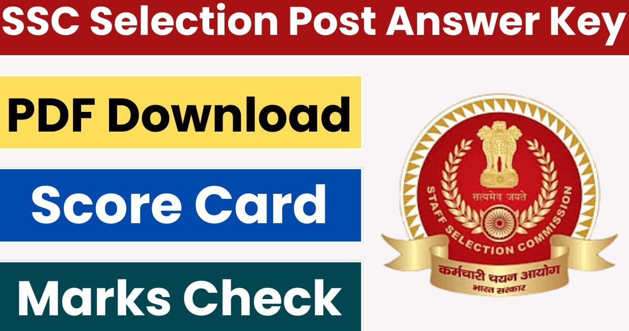 SSC Selection Post Answer Key 2024