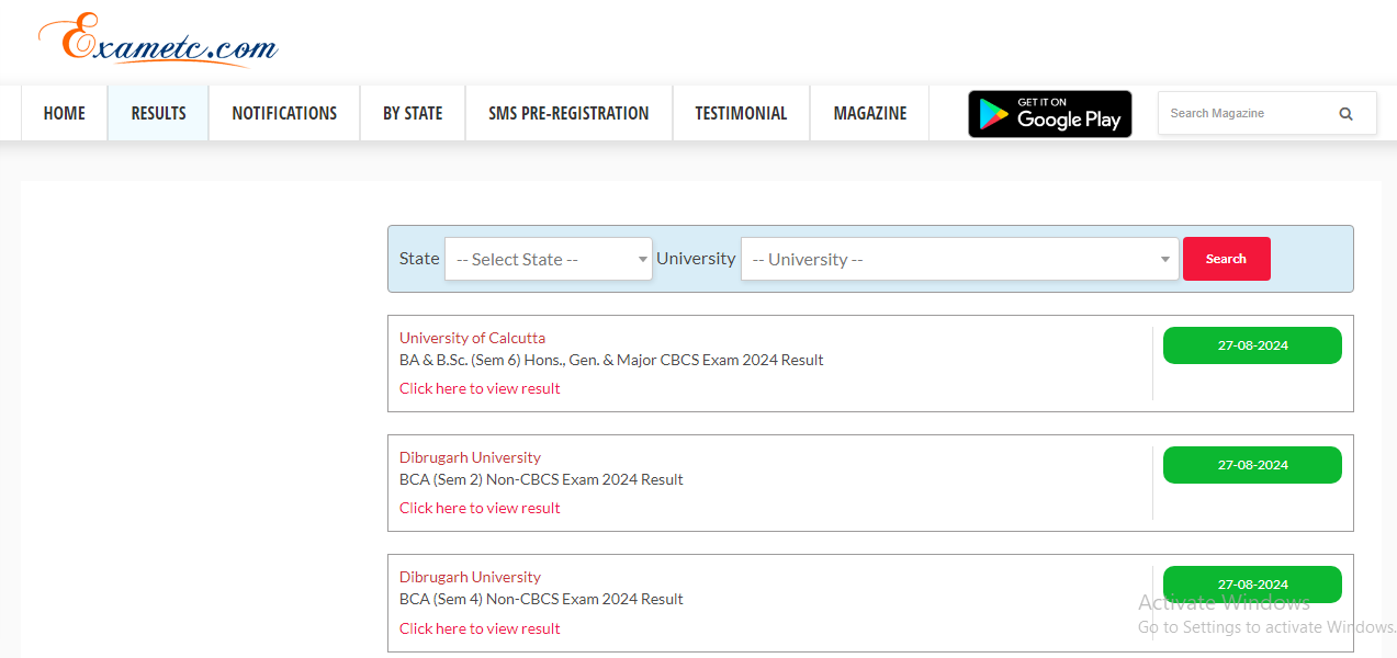 Calcutta University Result 2024, www.exametc.com Result 2024 www. tripurauniv.ac.in 1st 2nd 3rd 4th 5th Sem Results Released, big news, breaking news, latest news