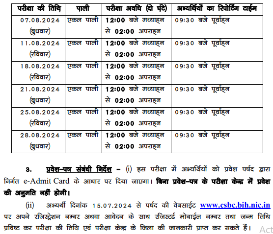 Bihar Police Hall Ticket 2024, Download for Constable Written Exam, Direct Link Here