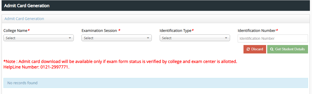 CCSU Admit Card 2024, Direct Link to Download Annual and Even Semester Exam Hall Ticket PDF