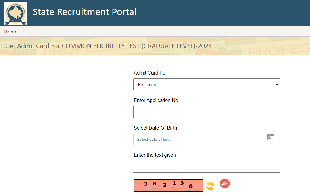 Rajasthan CET Admit Card 2024, Direct Link Available Here