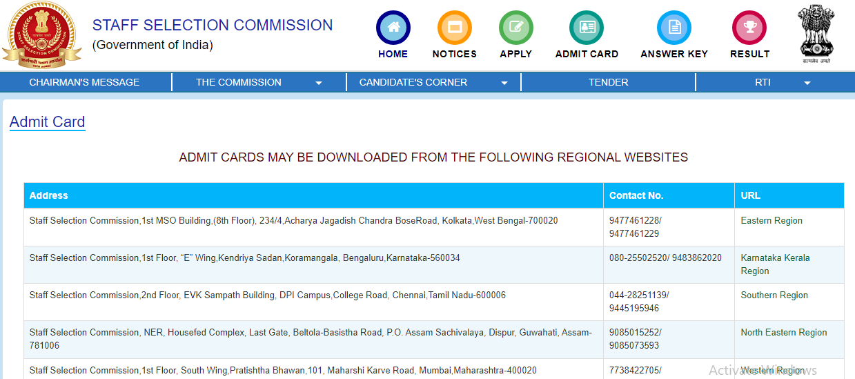 SSC MTS Admit Card 2024, Region Wise Tier 1 Application Status Out