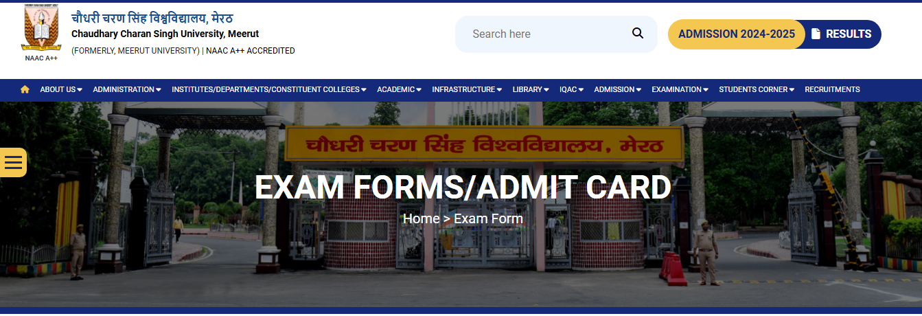 CCSU Admit Card 2024 Download Link, Out at ccsuniversity.ac.in, By Roll Number, Preparation, Admit card CCSU BA 2nd year