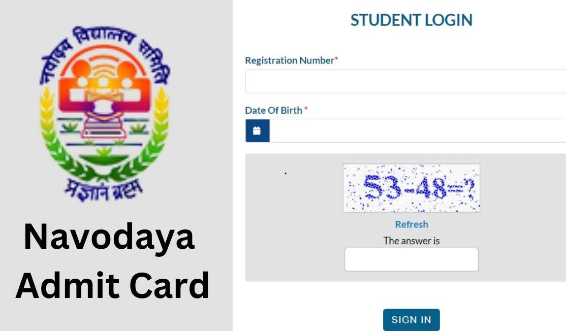 Navodaya Hall Ticket Download 2024 Class 6 Out, Download NVS Hall Ticket, Preparation