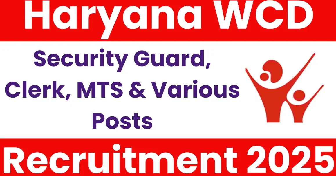 Haryana WCD Recruitment 2025