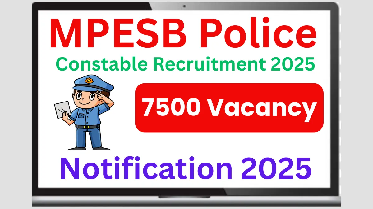 MPESB Police Constable Recruitment 2025