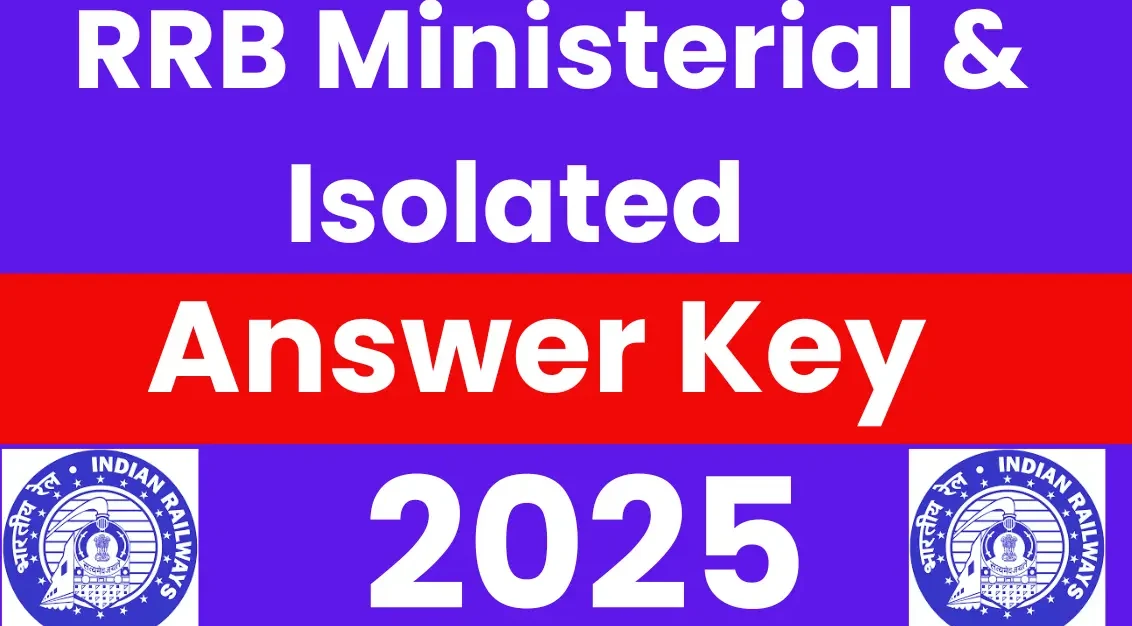 RRB Ministerial Answer Key 2025